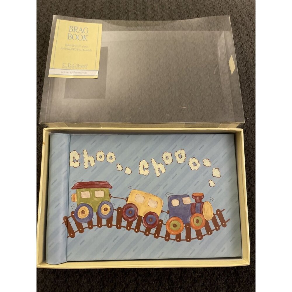 New CR Gibson Baby Brag Book Photo Train Choo Choo D33